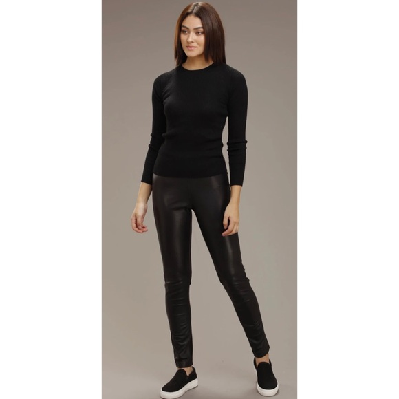 🎉HP!💃 Danier Leather Mid-Rise Skinny Leg Pants - Picture 1 of 10